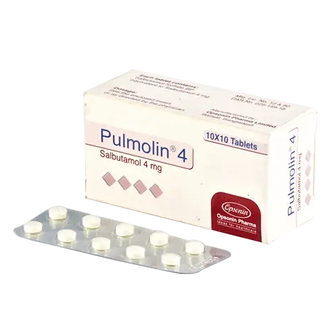 Pack Image: Pulmolin 4 mg Tablet (10 x 10)