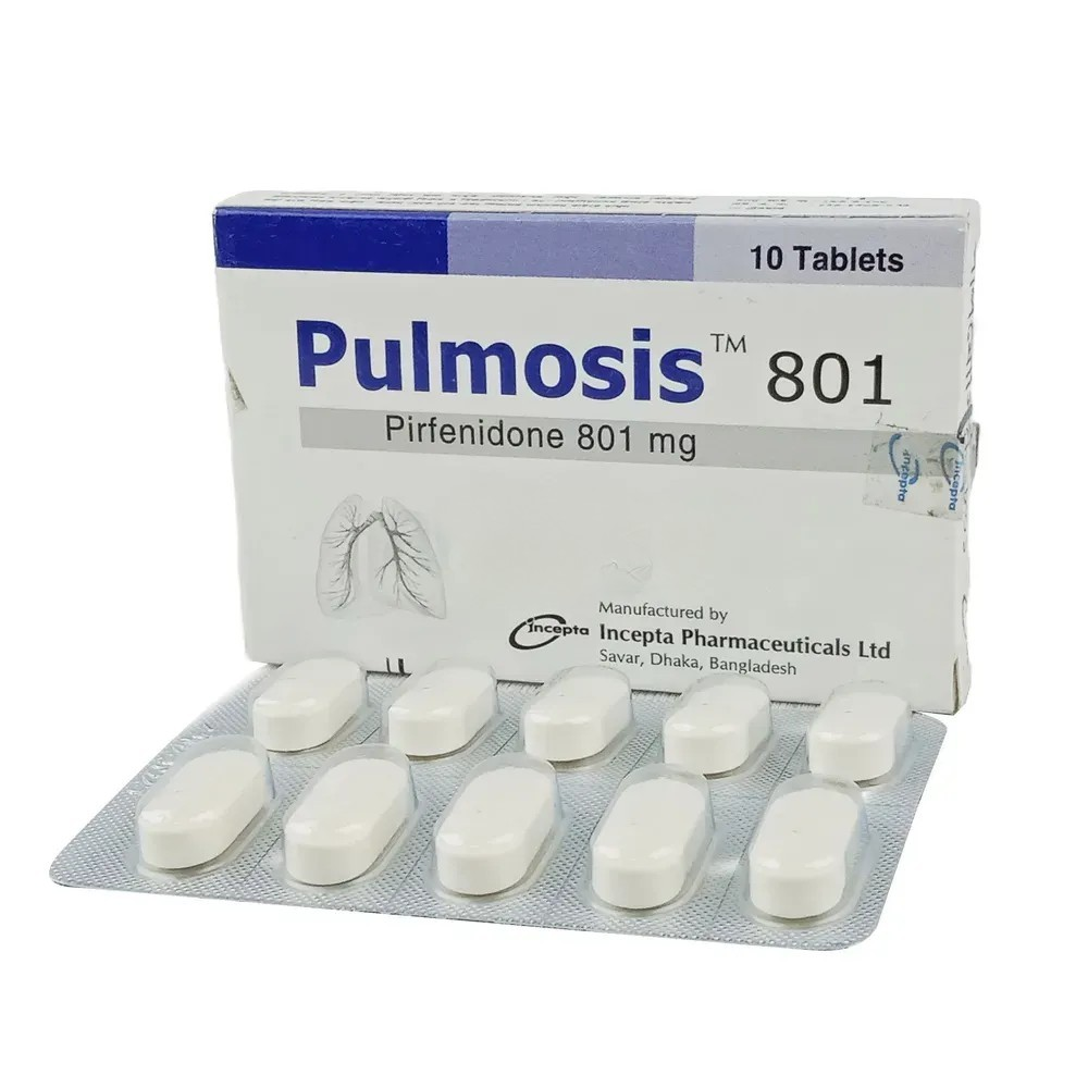Pack Image: Pulmosis 801 mg Tablet (1 x 10)