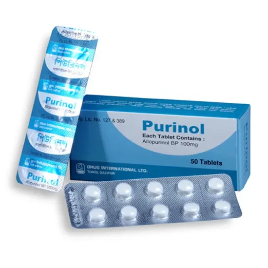 Pack Image: Purinol 100 mg Tablet (5 x 10)