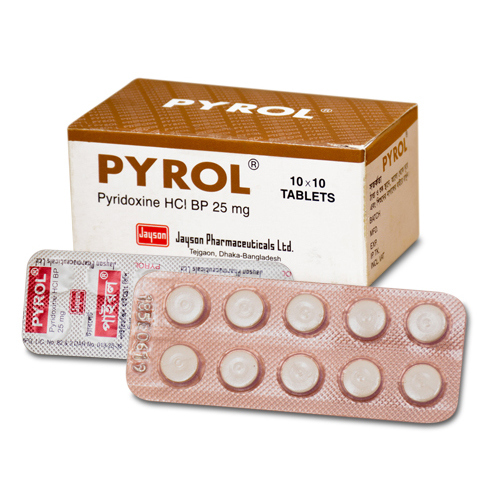 Pack Image: Pyrol 25 mg Tablet (10 x 10)