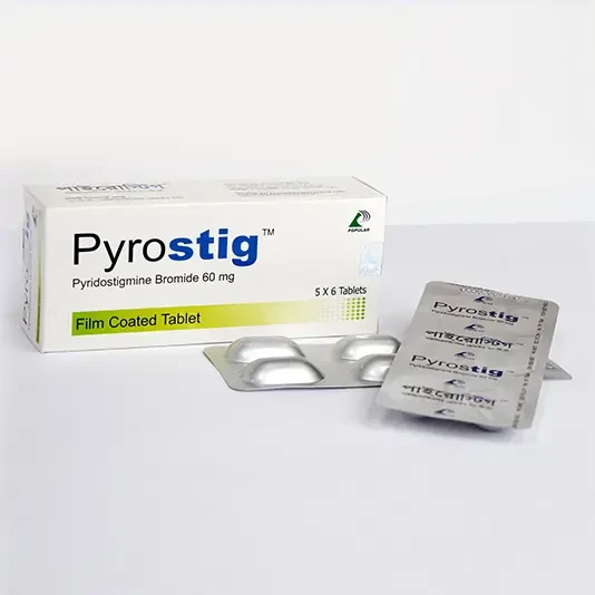 Pack Image: Pyrostig 60 mg Tablet (5 x 6)