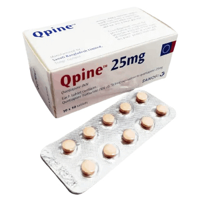 Pack Image: Qpine 25 mg Tablet (10 x 10)