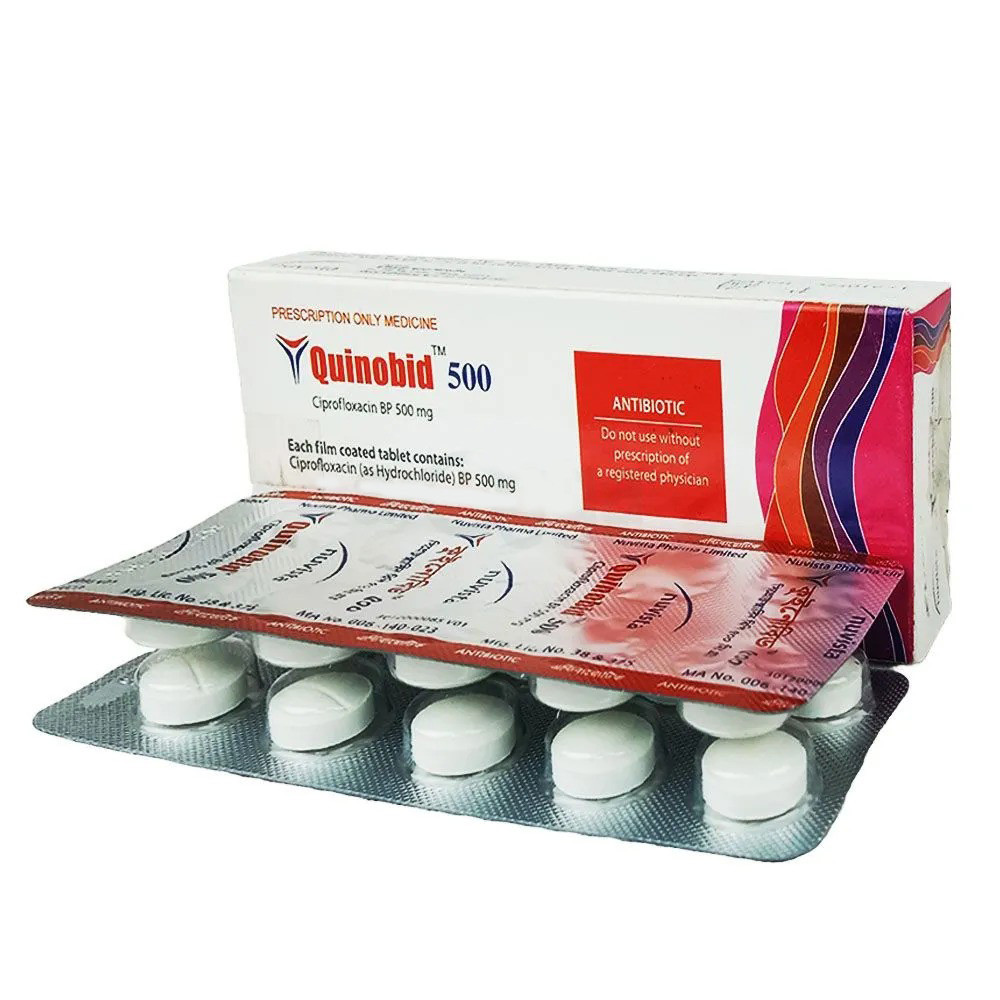 Pack Image: Quinobid 500 mg Tablet (2 x 10)