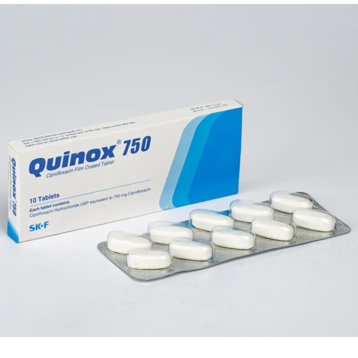 Pack Image: Quinox 750 mg Tablet (1 x 10)