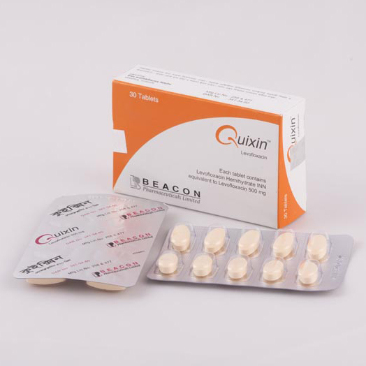 Pack Image: Quixin 500 mg Tablet (3 x 10)