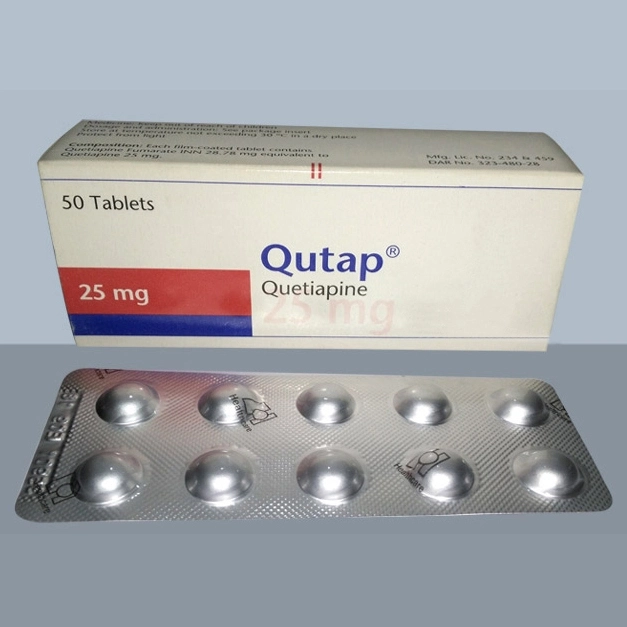Pack Image: Qutap 25 mg Tablet (5 x 10)