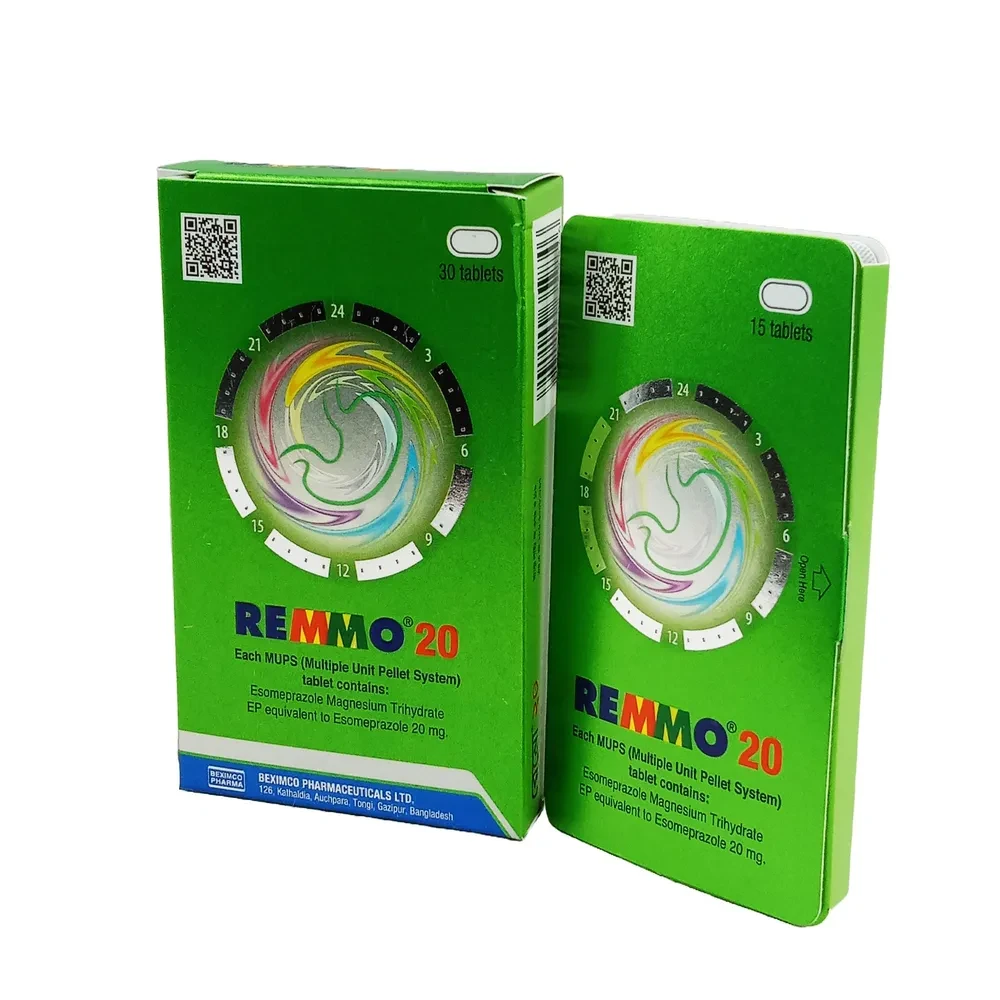 Pack Image: REMMO 20 mg Tablet (6 x 15)