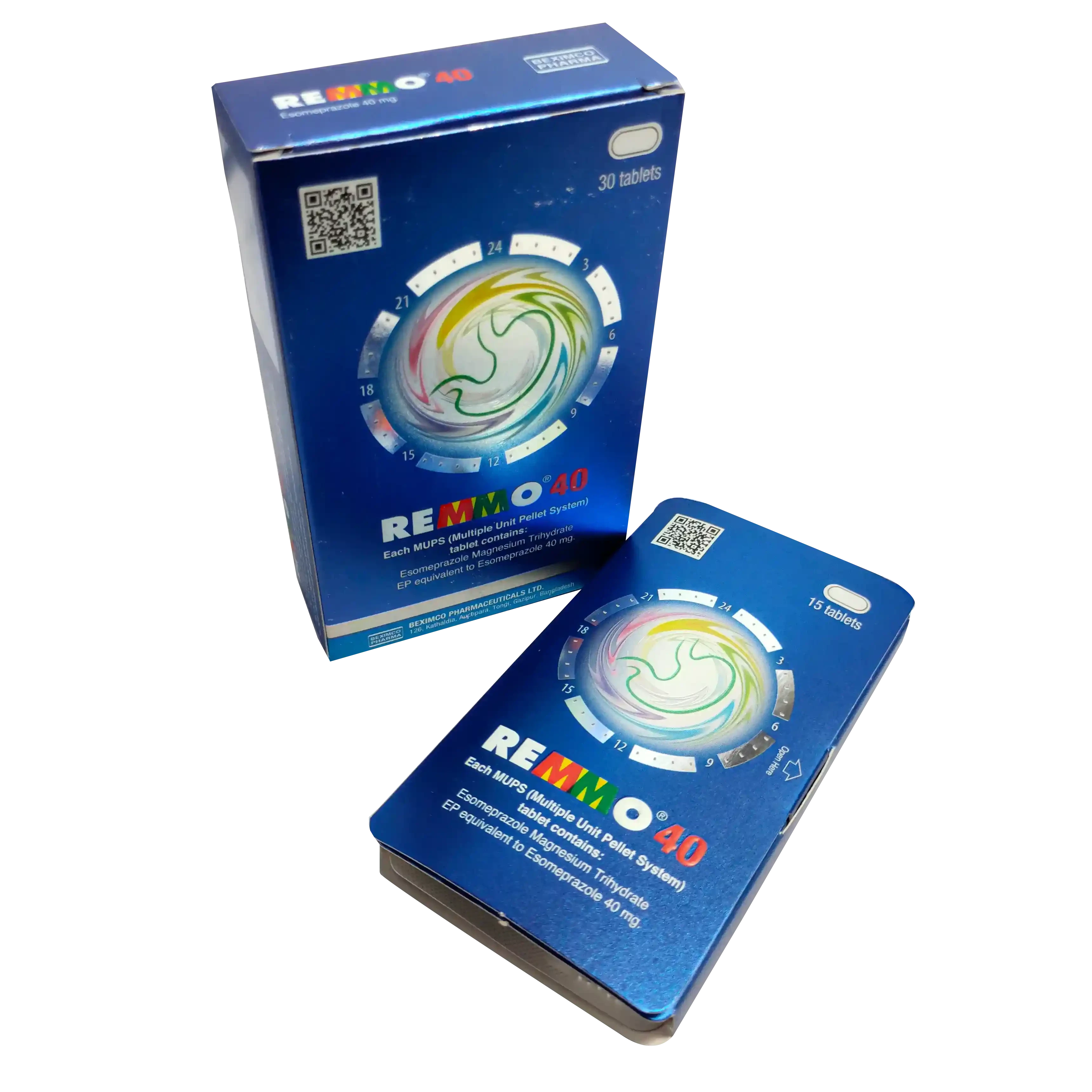 Pack Image: REMMO 40 mg Tablet (2 x 15)