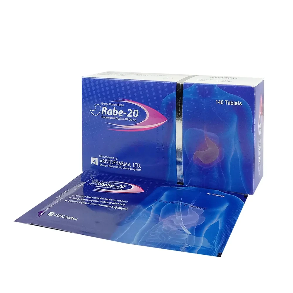 Pack Image: Rabe 20 mg Tablet (7 x 20)