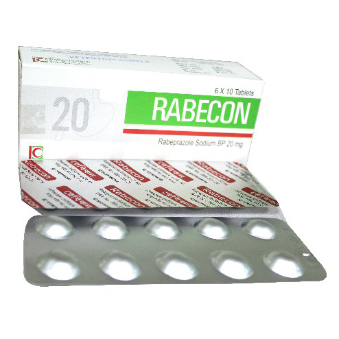 Pack Image: Rabecon 20 mg Tablet (6 x 10)