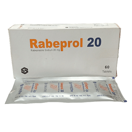 Pack Image: Rabeprol 20 mg Tablet (6 x 10)