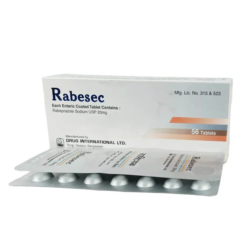 Pack Image: Rabesec 20 mg Tablet (4 x 14)