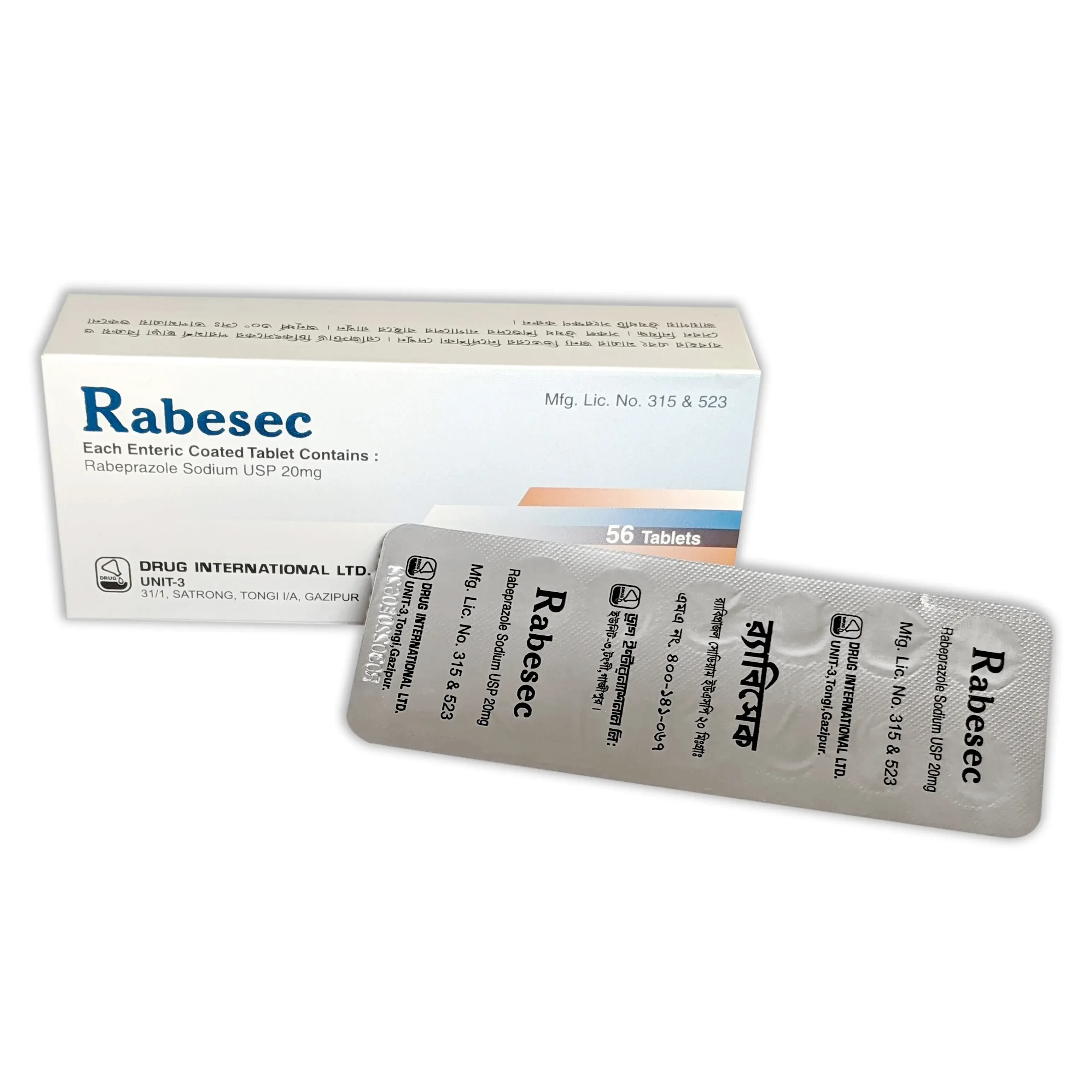 Pack Image: Rabesec 20 mg Tablet (4 x 14)