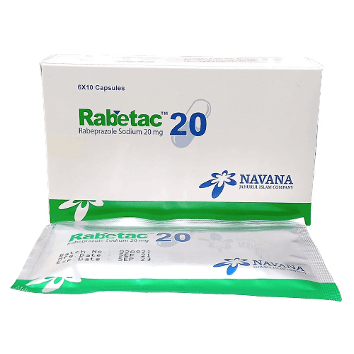 Pack Image: Rabetac 20 mg Capsule (6 x 10)