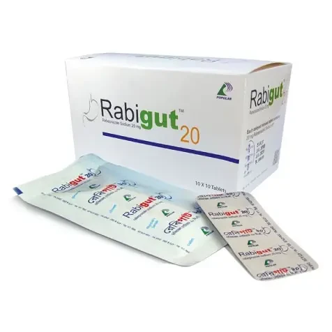 Pack Image: Rabigut 20 mg Tablet (10 x 10)
