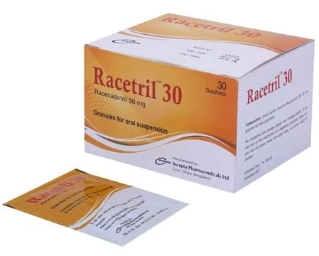 Pack Image: Racetril 30 mg Powder (30 mg sachet)