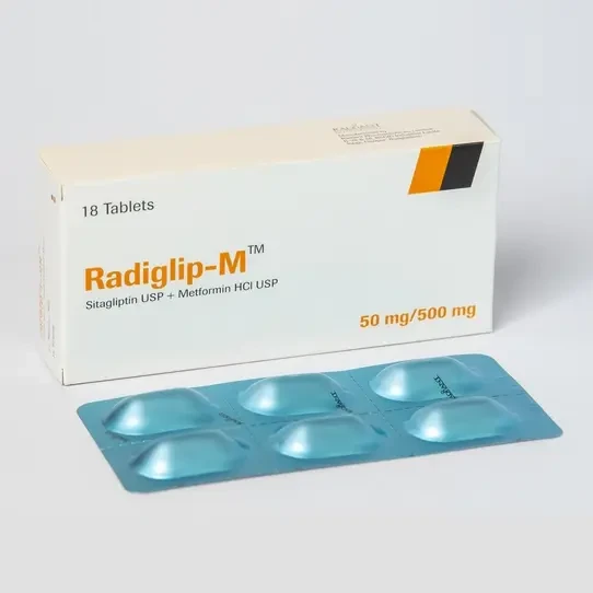 Pack Image: Radiglip-M 50 mg Tablet (3 x 6)