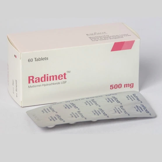 Pack Image: Radimet 500 mg Tablet (6 x 10)