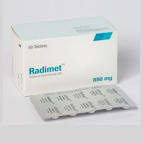 Pack Image: Radimet 850 mg Tablet (5 x 10)