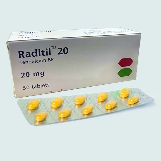 Pack Image: Raditil 20 mg Tablet (5 x 10)