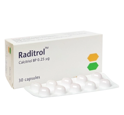 Pack Image: Raditrol 0.25 mcg Capsule (3 x 10)
