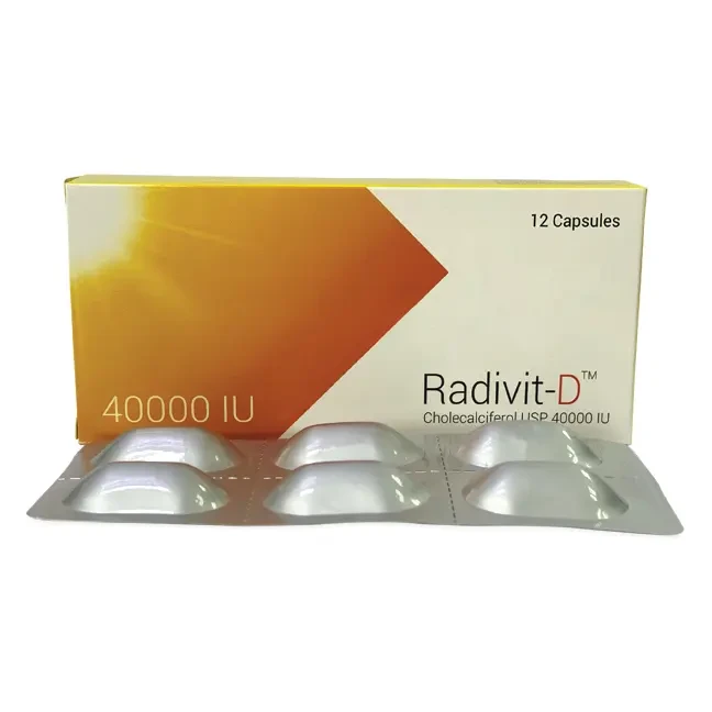 Pack Image: Radivit-D 40000 IU Capsule (2 x 6)