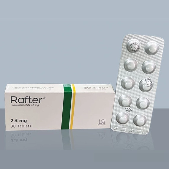 Pack Image: Rafter 2.5 mg Tablet (3 x 10)