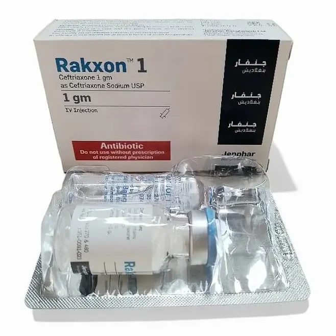 Pack Image: Rakxon 1 gm Injection (1 gm vial)