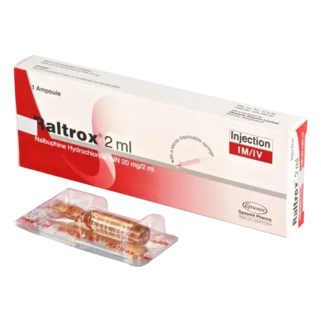 Pack Image: Raltrox 20 mg Injection (2 ml ampoule)