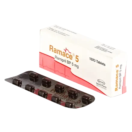 Pack Image: Ramace 5 mg Tablet (3 x 10)