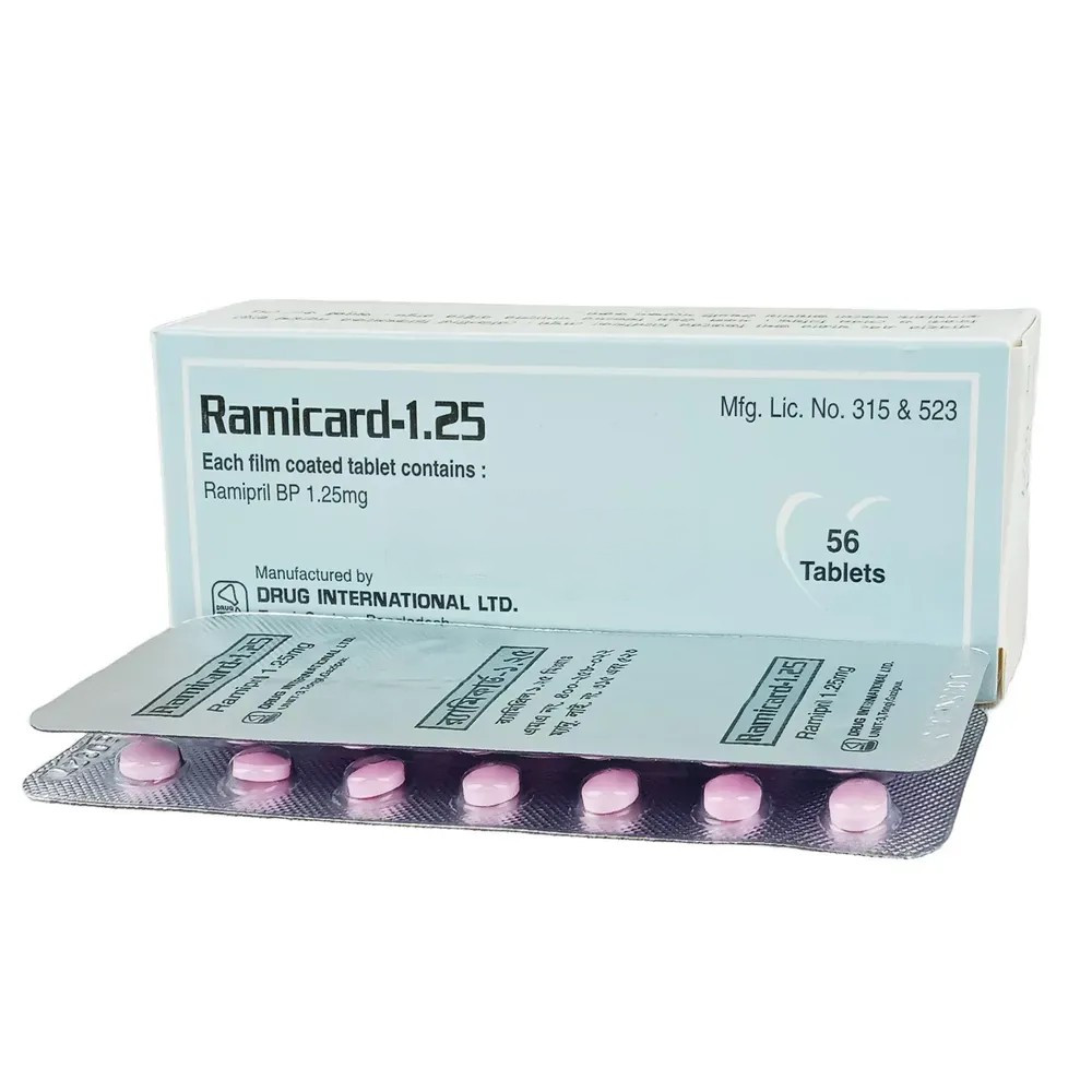 Pack Image: Ramicard 1.25 mg Tablet (4 x 14)
