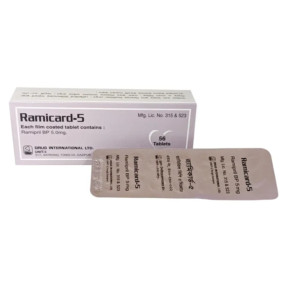 Pack Image: Ramicard 5 mg Tablet (4 x 14)