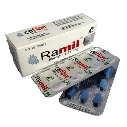 Pack Image: Ramil 1.25 mg Tablet (5 x 10)