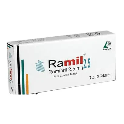 Pack Image: Ramil 2.5 mg Tablet (5 x 10)