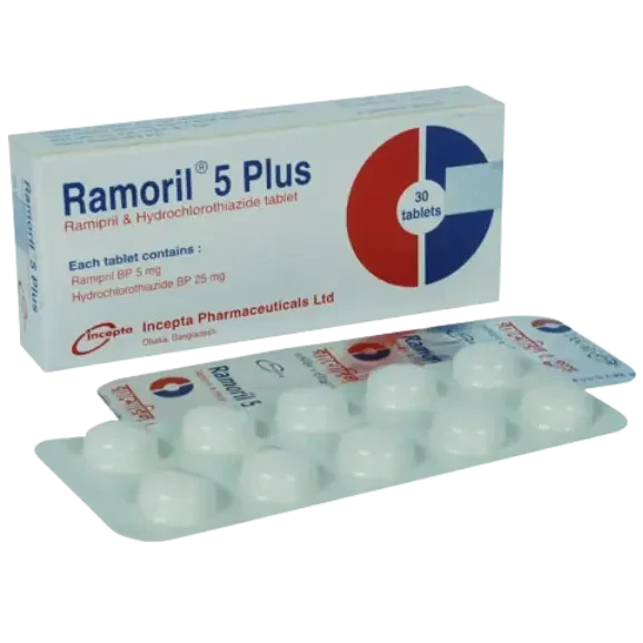 Pack Image: Ramoril Plus 5 mg Tablet (3 x 10)