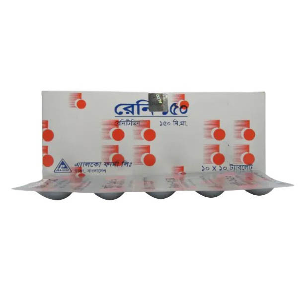 Pack Image: Rani 150 mg Tablet (10 x 10)