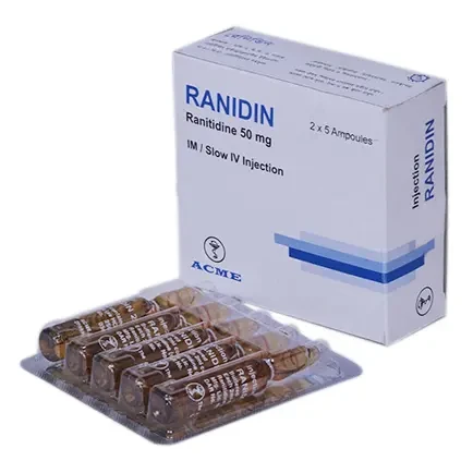 Pack Image: Ranidin 50 mg Injection (2 ml ampoule)