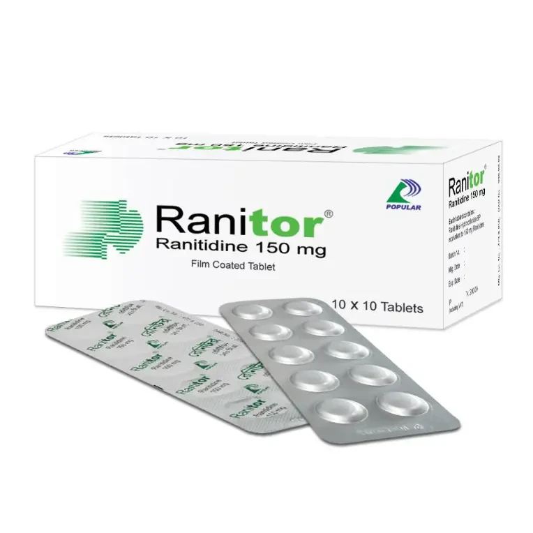 Pack Image: Ranitor 150 mg Tablet (15 x 10)