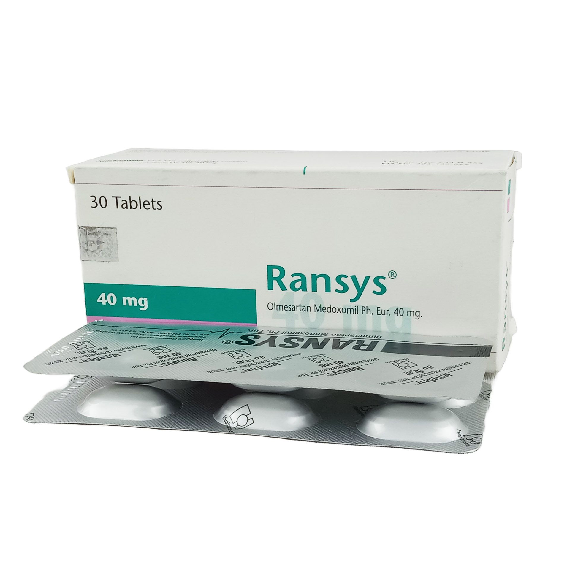 Pack Image: Ransys 40 mg Tablet (5 x 6)