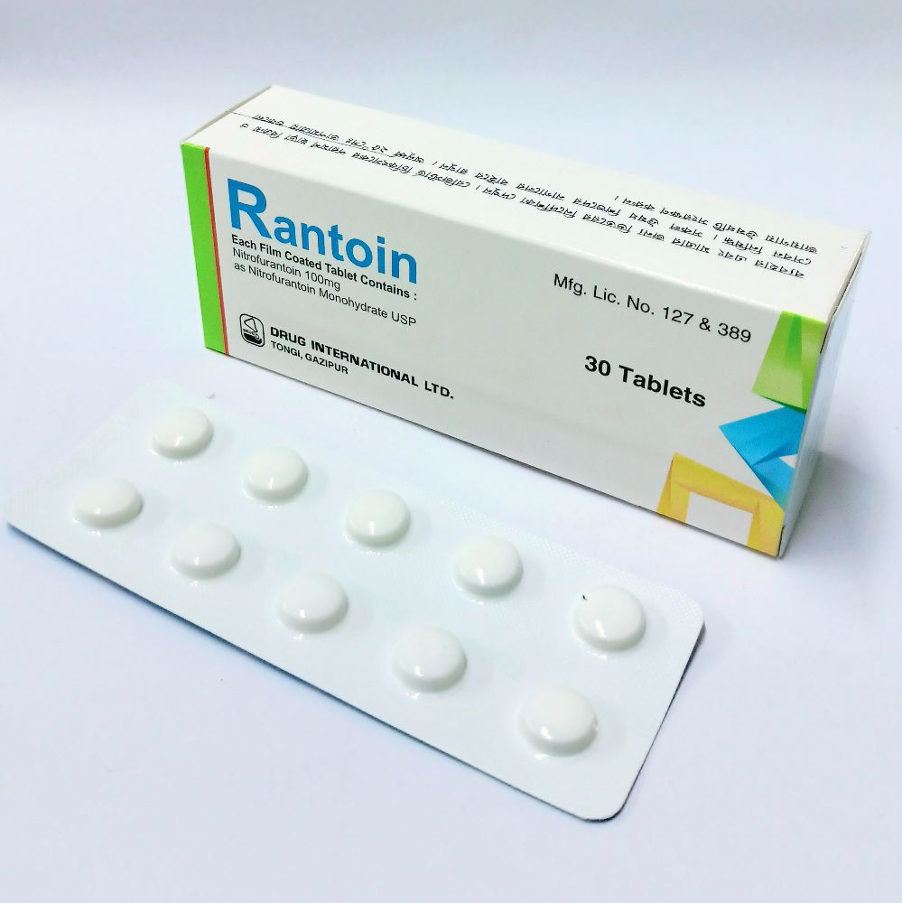 Pack Image: Rantoin 100 mg Tablet (3 x 10)