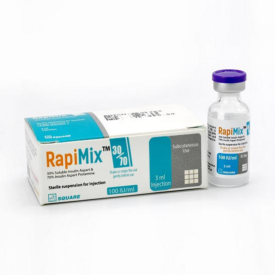Pack Image: RapiMix 30% 70% Injection (3 ml vial)
