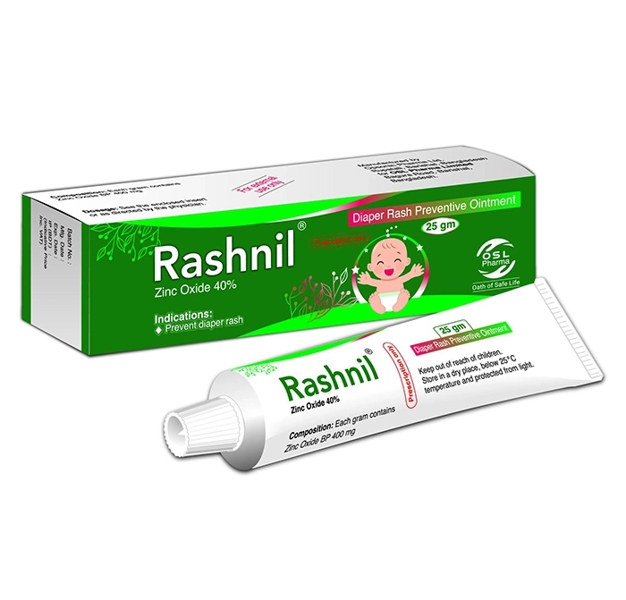 Pack Image: Rashnil 40% Ointment (25 gm tube)