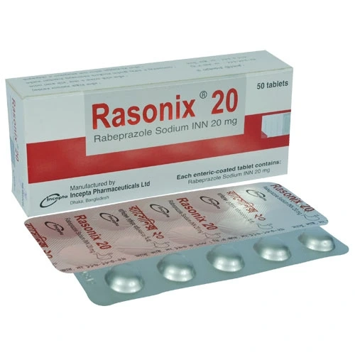 Pack Image: Rasonix 20 mg Tablet (5 x 10)