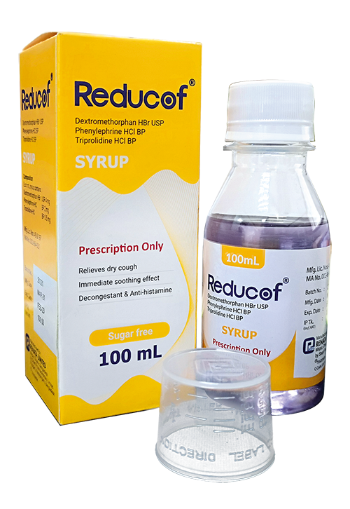 Pack Image: Reducof (20 mg Syrup (100 ml bottle)