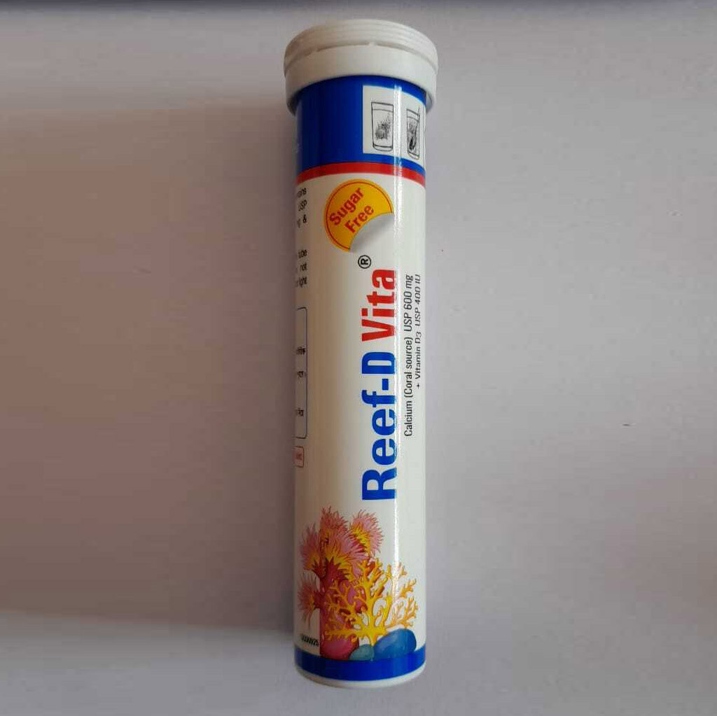 Pack Image: Reef-D Vita 600 mg Tablet (1 x 15)