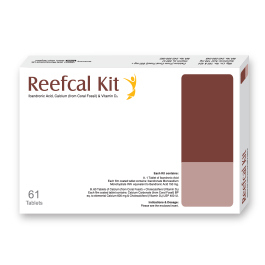 Pack Image: Reefcal Kit 150 mg Tablet ((1 & 60) tablet kit)
