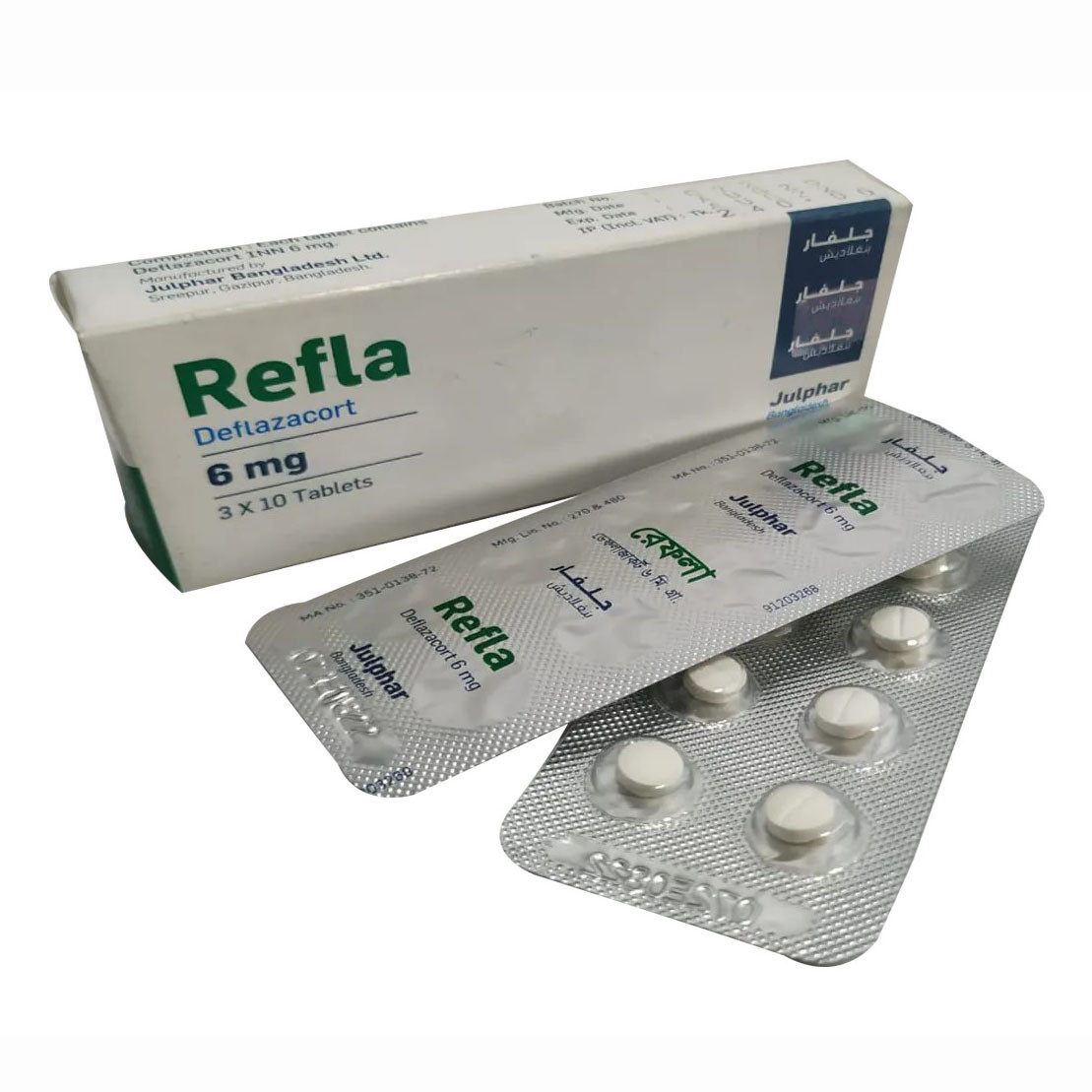 Pack Image: Refla 6 mg Tablet (3 x 10)