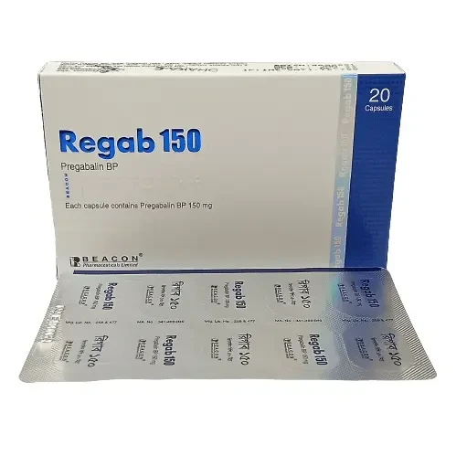 Pack Image: Regab 150 mg Capsule (2 x 10)