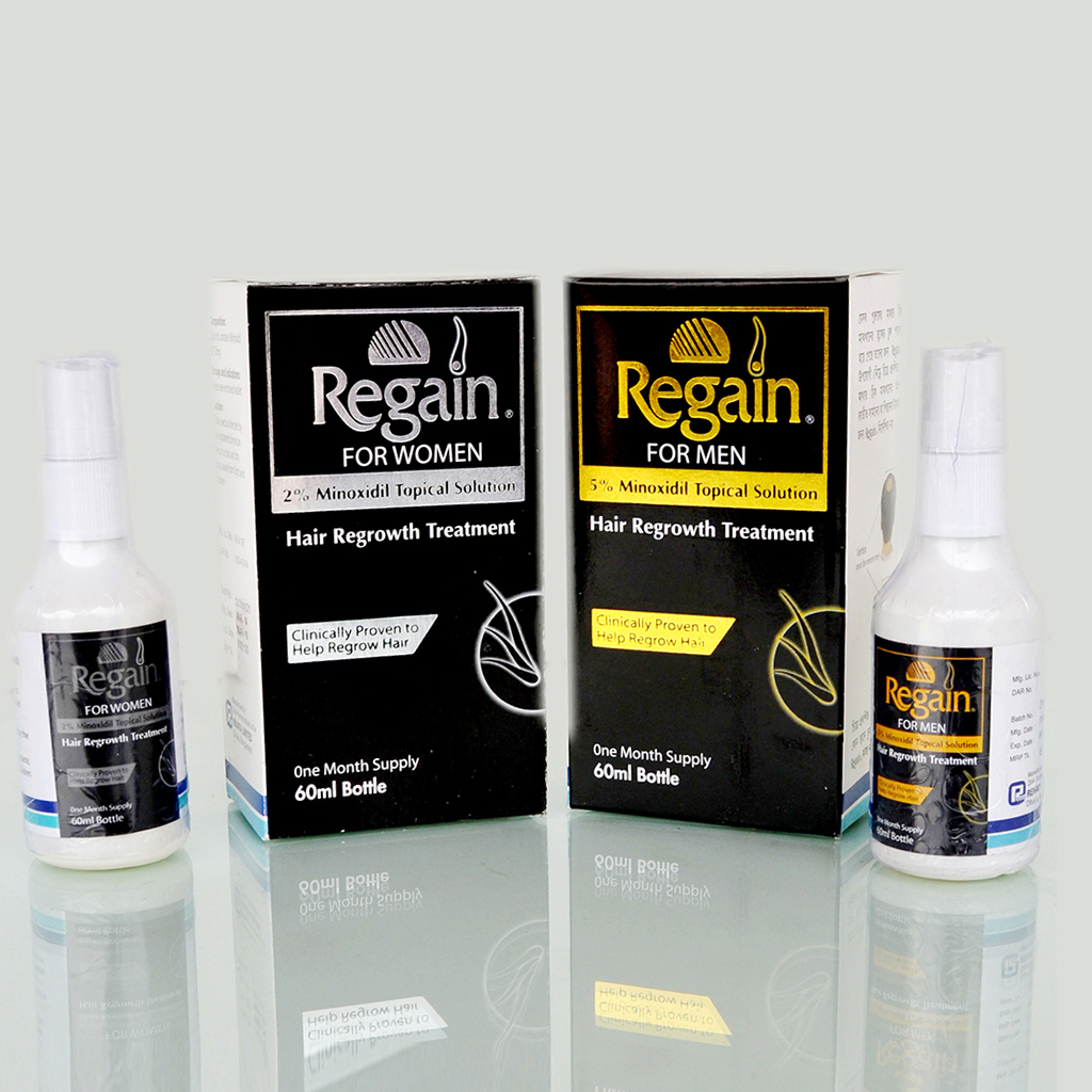 Pack Image: Regain 5% Scalp Solution (60 ml bottle)