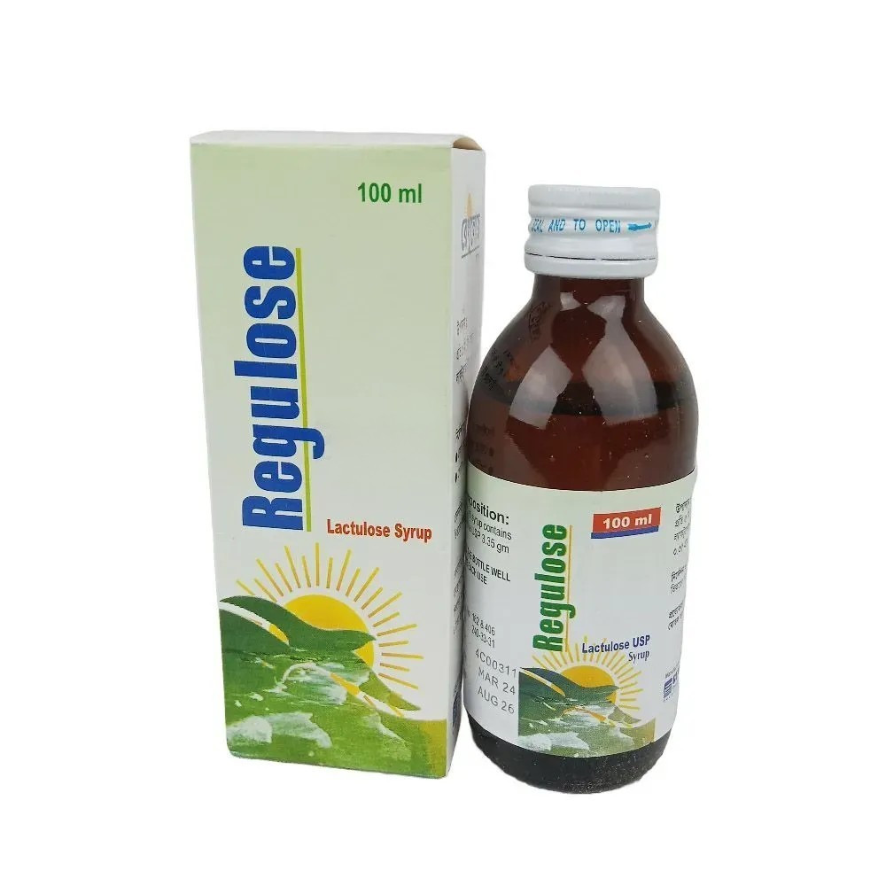Pack Image: Regulose 3.35 gm Oral Solution (100 ml bottle)